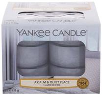 Žvakė, aromatinė Yankee Candle A Calm & Quiet Place, 6 h, 117.6 g, 12 vnt., pilka sp.