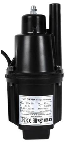 Panardinamasis vandens siurblys IBO Nemo, 250 W