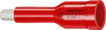 Žvaigždinė varžtų veržlių galvutė Knipex 98 39 06, 75 mm, 6 mm, 3/8", Ø21 mm