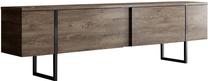 TV galds Kalune Design Luxe, melns krās./valriekstu krās., 30 cm x 180 cm x 50 cm