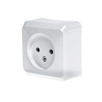 Kištukinis lizdas Schneider Electric Prima WDE001000, be įžeminimo, balta sp.