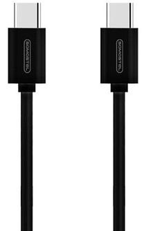 Laidas Somostel Fast Charging Cable, 2 x USB Type-C, 120 cm, juoda sp., 18 W