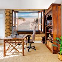 Fototapete Artgeist Beach outside the window XXLNEW010910SAM, 210 cm x 294 cm