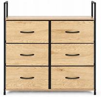 Kumode ModernHome GIC-C105-19, brūna krās./melna krās., 80 cm x 87 cm x 24 cm