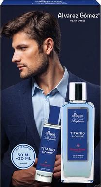 Dovanų komplektas vyrams Alvarez Gomez Agua de Perfume Titanio