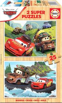 Medinė dėlionė Educa Cars 459774