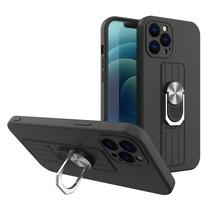 Telefona vāciņš Hurtel Ring Case, melna krās., Apple