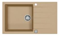 Кухонная мойка Alveus Cadit 40, гранит, 50 см x 86 см x 19.8 см, коричневатый цв.