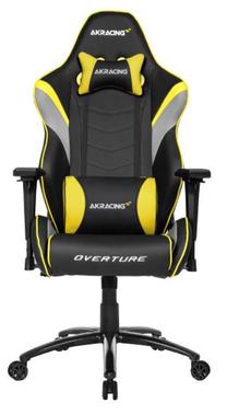 Žaidimų kėdė AKRacing Overture, juoda/geltona/pilka