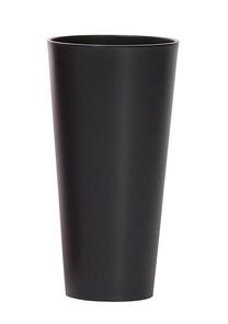 Gėlių vazonas Prosperplast DTUS200, plastikinis, Ø 20 cm, juoda sp./pilka sp.