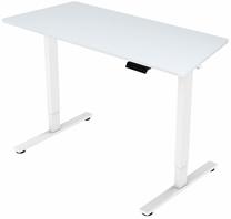 Datorgalds regulējams augstums Home4you Ergo Fit K187171, 120 cm x 60 cm, 71.6 - 116 cm, balta krās.