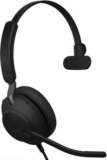 Laidinės ausinės Jabra Evolve2 40 USB-A MS Mono, juoda sp.