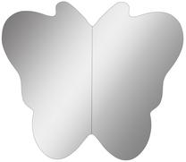 Spogulis Kalune Design Butterfly, līmējams, 50 cm x 57 cm, sudraba krās.