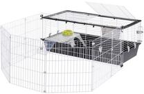 Grauzēju būris Ferplast Parkhome 120, 118 cm x 164 cm x 56 cm, balta krās./pelēka krās.