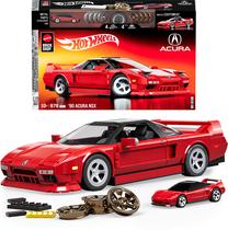 Konstruktorius, automobilis Mattel Hot Wheels 90 Acura NSX, 876 vnt., raudona sp.