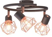 Lampa griesti VLX Spotlights 244390, E14, 3 x 40 W, vara krās. / melna krās.