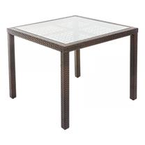 Lauko stalas Patio Loretta, ruda sp., 90 cm x 90 cm x 76 cm