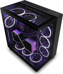 Kompiuterio korpusas NZXT Nzxt H9 Elite, skaidri sp./juoda sp.