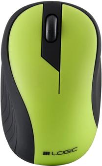 Belaidė kompiuterinė pelė Logic LM-23, juoda sp./žalia sp.