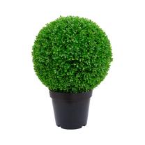 Искусственное растение в горшке, самшит Home4you Boxwood, черный цв./зеленый цв., 60 см