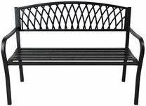 Lauko suoliukas Akord Furniture Factory Arcadia, juoda sp., 62 cm x 127 cm x 86 cm