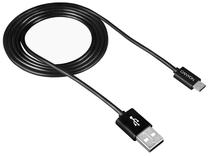 Telefono įkroviklis Canyon Micro USB / USB, Micro USB/USB 2.0 Type A, 100 cm, juoda sp.