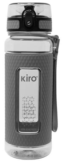 Ūdens pudele Kiro KI5045, pelēka krās., gumija/tritāns, 0.7 l