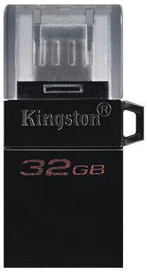 USB atmintinė Kingston DataTraveler microDuo 3.0 G2 OTG DataTraveler microDuo 3.0 G2 OTG, juoda sp., 32 GB