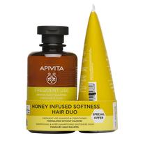 Набор средств по уходу за волосами Apivita Honey Infused Softness Hair Duo, 400 мл