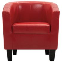 Krėslas VLX Faux Leather 248056, raudona sp., 57 cm x 64 cm x 68 cm