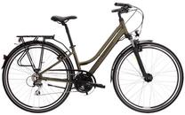 Velosipēds tūristu Kross Trans 3.0 Lady, 28 ", L rāmis, melna krās./zaļa krās.