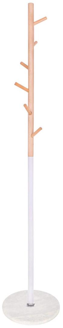 Drēbju pakaramais Springos HA2031, 172 cm, brūna krās./balta krās.
