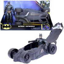Transporto priemonė su figūrėle Spin Master Batman Batmobile & Batman 6064628, juoda sp.