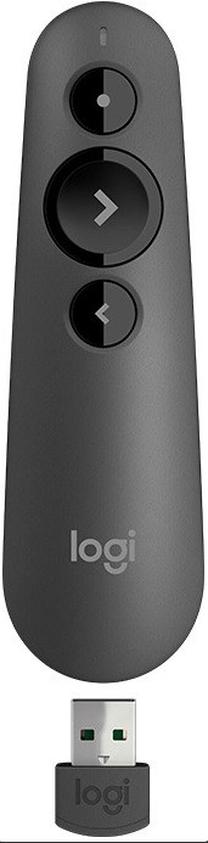 Pults prezentācijām Logitech R500s, melna krās.