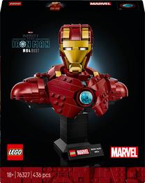 Konstruktorius LEGO® Marvel Geležinio žmogaus MK4 biustas 76327, 436 vnt.