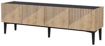 TV galds Kalune Design Draw, ozola krās./melns krās., 154 cm x 37 cm x 45 cm