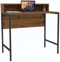 Rakstāmgalds Kalune Design Uso 835PUQ3802, 90 cm x 50 cm, 90.8 cm, melns krās./valriekstu krās.