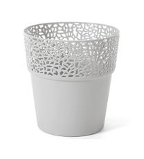 Gėlių vazonas 657, plastikinis, Ø 15 cm, pilka sp.