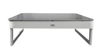 Lauko stalas Miloo Sue, pilka sp., 81 cm x 81 cm x 28 cm