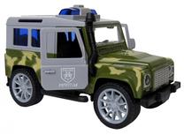 Игрушечный внедорожник Dromader Off Road Jeep Military 1289354, 1:20, зеленый цв./серый цв.