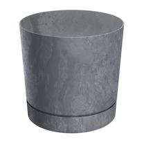 Gėlių vazonas Prosperplast Tubo P Beton Effect, plastikinis, Ø 23.9 cm, pilka sp.