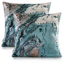 Pagalvės užvalkalas AmeliaHome Nancy, aukso/juoda/žalia, 45 cm x 45 cm