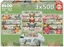 Пазл 3in1 Educa Items Country Garden 17965, 40.5 см x 40 см, 1500 шт., многоцветный