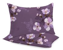 Pagalvės užvalkalas Rustilė Sakura 3495, ruda sp./violetinė sp., 60 cm x 60 cm