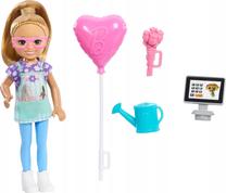 Кукла с аксессуарами Mattel Barbie Chelsea Can Be Florist HTK32, 12 см, многоцветный