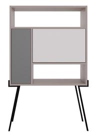 Pastatoma lentyna Kalune Design Tatti Multi Purpose, antracito sp./balta sp./šviesiai ruda sp., 135 cm x 29.5 cm x 83.5 cm