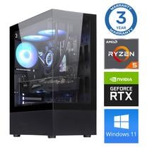 Stacionārs dators Intop Ryzen 5 7600X, DDR5 32 GB, SSD 500 GB, Nvidia GeForce RTX 4060 Ti 8 GB GDDR6, Windows 11 Pro