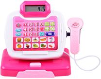 Veikala rotaļlietas Cash Register, rozā krās./daudzkrāsaina