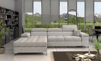 Kampinė sofa Ricardo Berlin 01, pilka sp., kairinė, 205 x 280 cm x 90 cm