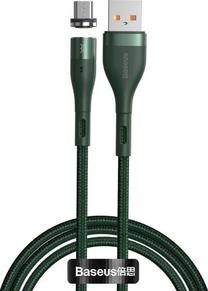 Laidas Baseus CAMXC-K06, Micro USB/USB, 100 cm, žalia sp.